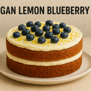 Zesty Vegan Lemon Blueberry Cake β Fresh, Fruity, Eggless & Dairy-Free | Baked to Perfection
